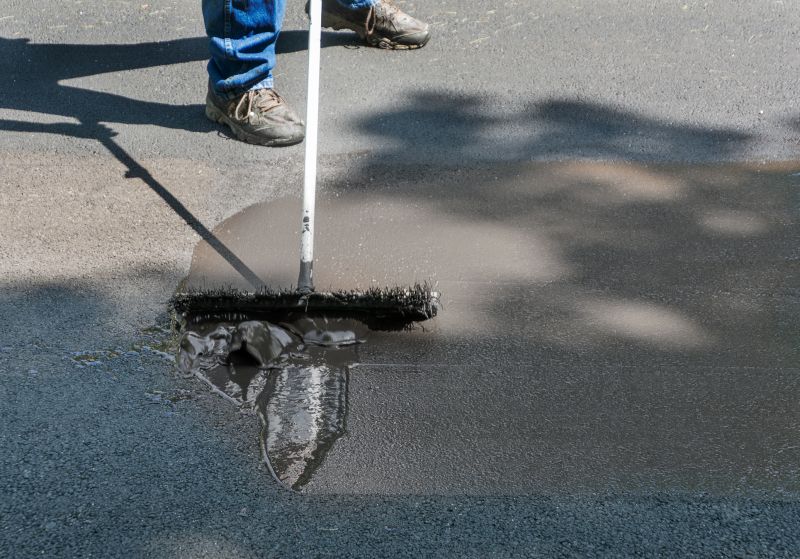 Asphalt Sealcoating Application